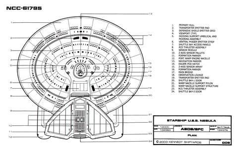 Star Trek Blueprints: Nebula Class Starship: U.S.S. Nebula NCC-61795