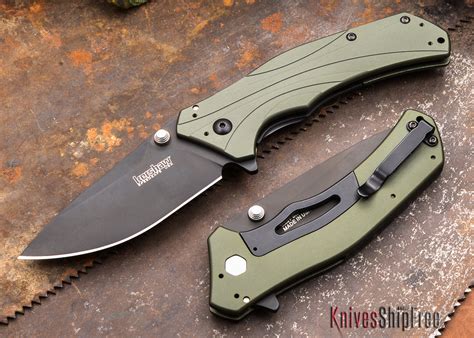 Kershaw Knives: Knockout - Olive Drab / Black