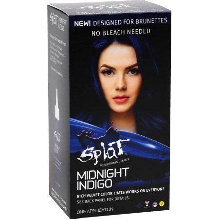 Splat Midnight Indigo Hair Dye, Semi-Permanent Blue Color - Walmart.com ...