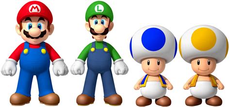 Mario, Luigi, and the Toads by CarlostheBat36 on DeviantArt