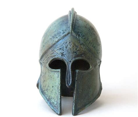 Ancient Greek Corinthian Metal Bronze Helmet