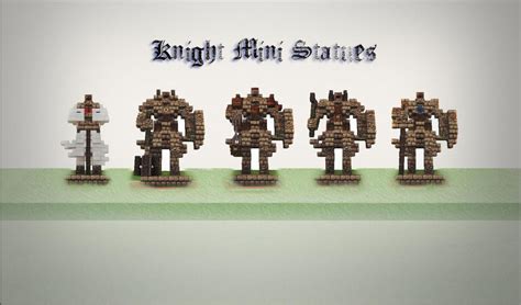 Knight mini statues Minecraft Project