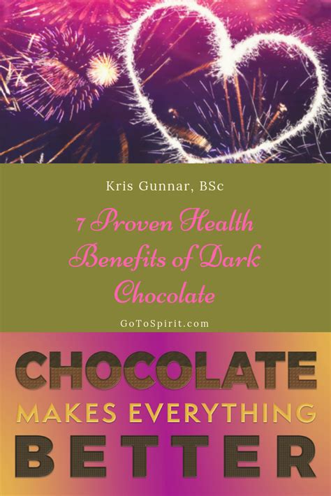 7 Proven Health Benefits of Dark Chocolate | Dark chocolate benefits, Chocolate, Health benefits