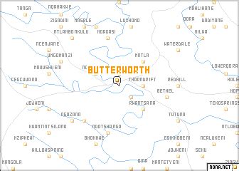 Butterworth (South Africa) map - nona.net