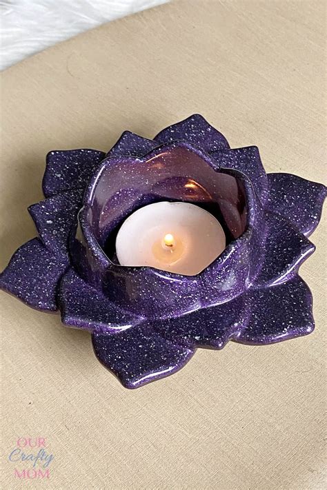 How To Make A Lotus Flower Resin Candle Holder