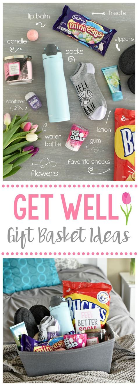 Get Well Soon Gift Ideas | Get well baskets, Get well gift baskets, Get ...