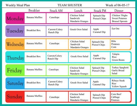 Meal Plans | Team Shuster Simple real food real nutrition meal plan meal prep healthy menu ...