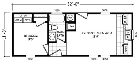 Micro 12 X 32 374 sqft Mobile Home | Factory Select Homes