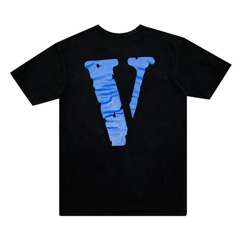 Vlone Staple T-Shirt 'Black/Blue' - Vlone - 1020 100000103STS BLUE | GOAT