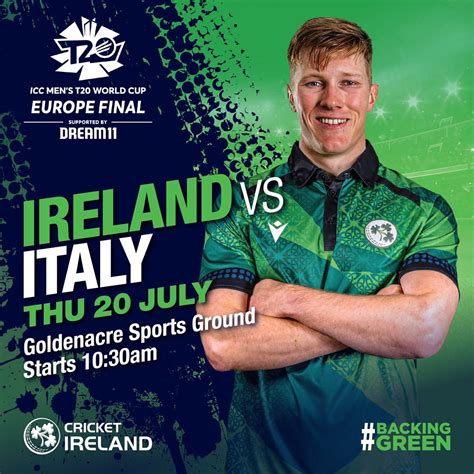 Cricket Ireland on Twitter: "Join us tomorrow for our opening game in the @ICC T20 World Cup ...