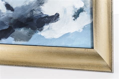 Dreamy Cloud Painting in Blues and Greys. Impressionistic Style ...