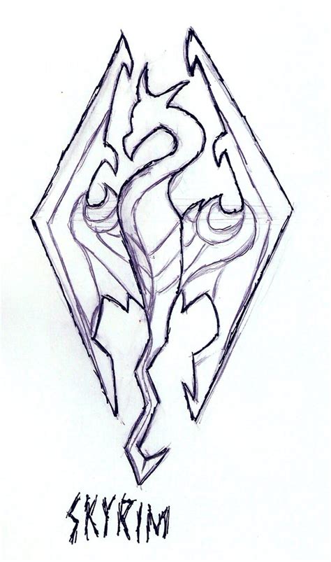 Skyrim Logo Drawing at GetDrawings | Free download