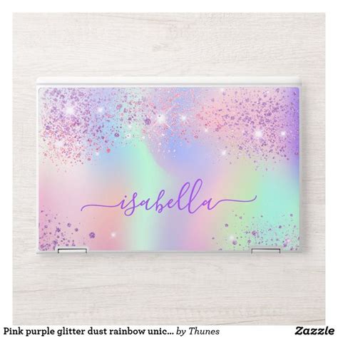 Pink Laptop Stickers & Skins | Zazzle | Monogram, Pink, Glitter