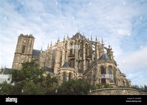 Le Mans Cathedral France Stock Photo - Alamy