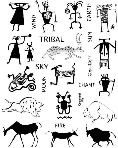 Rock Art and Petroglyphs Unmounted Rubber Stamp Sheet | art | Indian ...