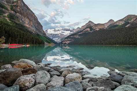 Lake Louise Sunrise Photograph by Geoffrey Coulthard