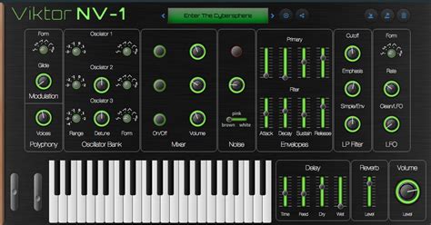 Free Web MIDI Synthesizer, Viktor NV-1, Now Available – Synthtopia