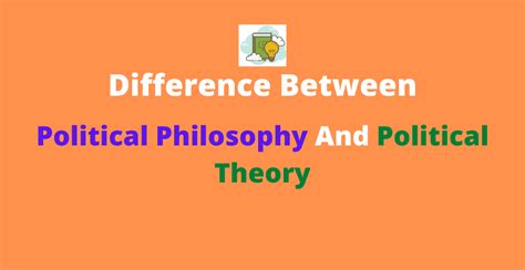 Difference Between Political Philosophy And Political Theory