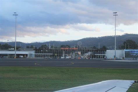 Hobart airport in Tasmania editorial stock image. Image of tasmanian ...