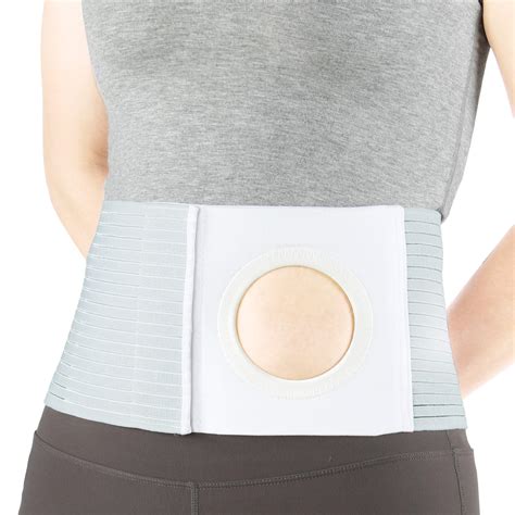 Buy REAQER Adjustable Ostomy Hernia Belt (Hole 3.14") Unisex Stoma ...