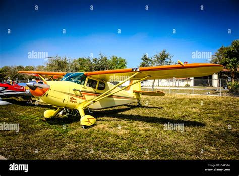 1947 Stinson 108-2 aircraft at the venice Airport Open Day in Florida Stock Photo - Alamy