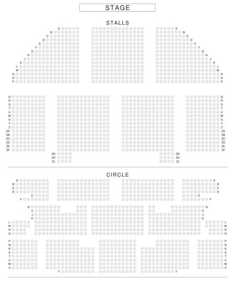 Apollo Theater Seating Chart - Three Rows Seating Plan