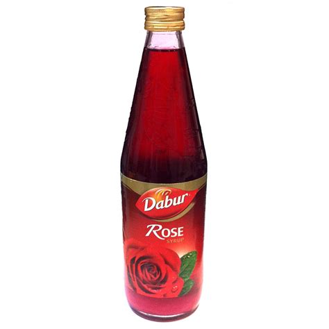 Dabur Rose Syrup - For Cold Drinks, Cocktails, Pudding - 710ml