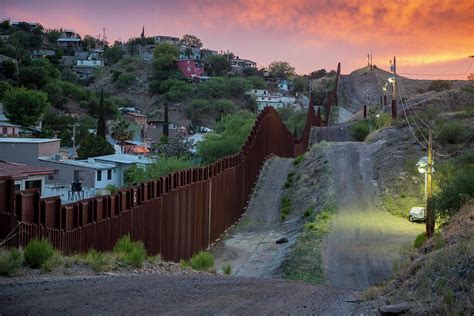 Us-mexico Border Fence Photograph by Jim West/science Photo Library