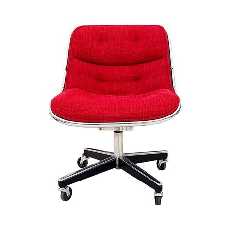 Knoll Leather Office Chair - 191 For Sale on 1stDibs