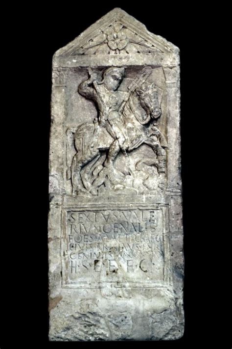 Teaching History with 100 Objects - Tombstone of a Roman cavalryman