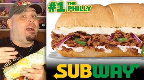 Subway Series Menu - #1 The Philly Review (Philly Cheesesteak) - YouTube