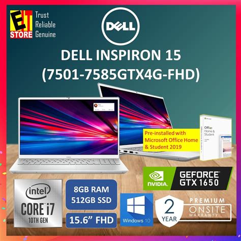 Dell Inspiron 15 7501 Price in Malaysia & Specs - RM5309 | TechNave