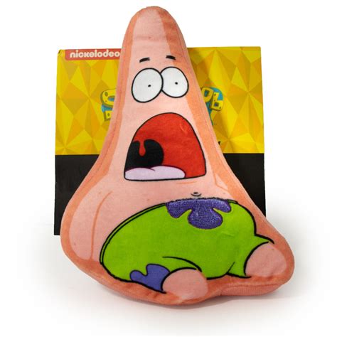 Buckle-Down Nickelodeon SpongeBob SquarePants Surprised Patrick Starfish Plush Squeaker Dog Toy ...