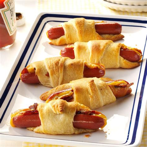 Hot Dog Roll-Ups Recipe | Taste of Home