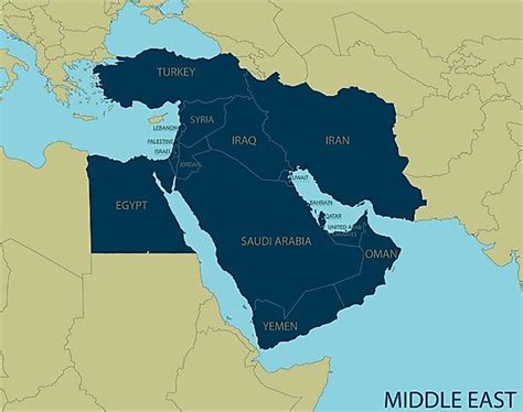 Which Are the Middle Eastern Countries? - WorldAtlas.com