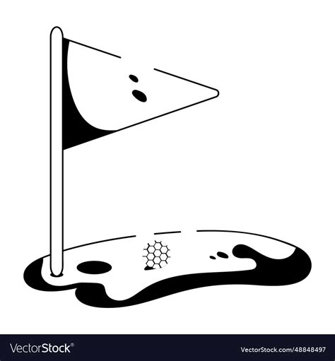 Golf course Royalty Free Vector Image - VectorStock