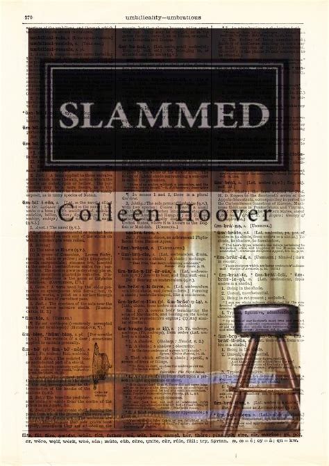 Slammed by Colleen Hoover. Book Cover Art Print