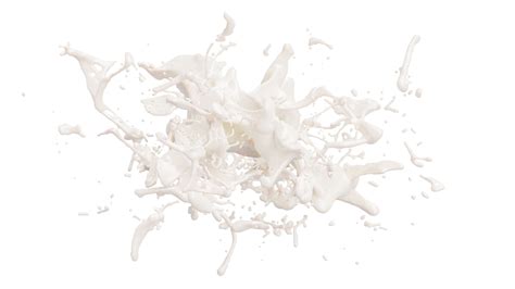 salpicaduras de leche con gotitas aisladas en el fondo. ilustración 3d 13079300 PNG