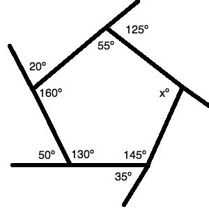 How to find an angle in a pentagon - ACT Math