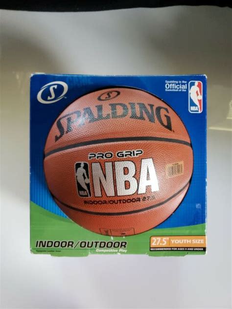 NEW in Box SPALDING Indoor/Outdoor 27.5" Youth Size Leather Basketball | eBay
