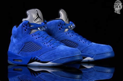 NIKE AIR JORDAN 5 RETRO BLUE SUEDE price €185.00 | Basketzone.net