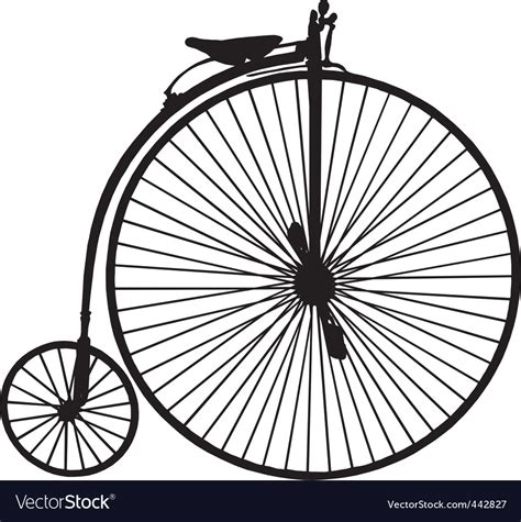 Penny farthing bicycle Royalty Free Vector Image