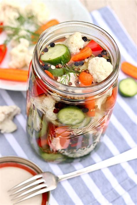 Easy Refrigerator Pickled Vegetables – The Fountain Avenue Kitchen Pickling Recipes, Canning ...