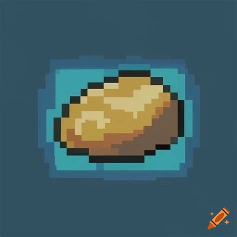Pixel art of potatoes on Craiyon