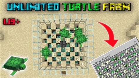 Minecraft EASY Turtle Farm Tutorial! 1.19+ (Easy Scute & Eggs) - YouTube