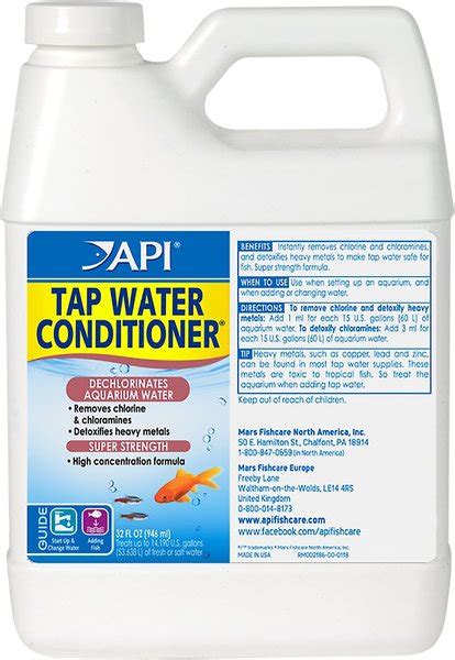 API Tap Water Conditioner Aquarium Water Conditioner, 32-fl oz bottle ...