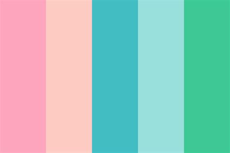 Aesthetic Color Palette Blue And Pink - Miinullekko