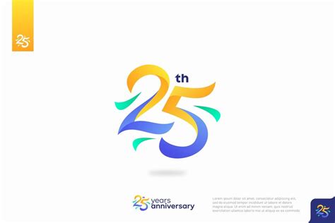 Premium Vector | Number 25 logo icon design 25th birthday logo number ...