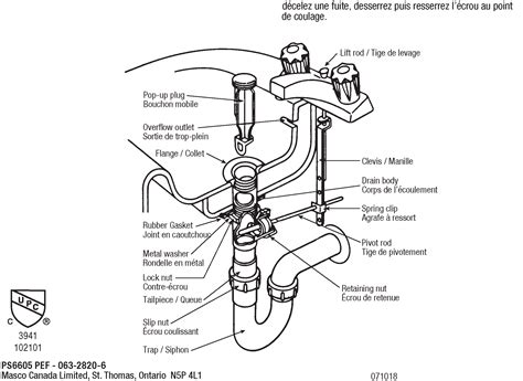 Mechanical Pop-Up Drain Assembly 1-1/4"x8" - PlumbShop®