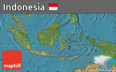 Free Satellite Map of Indonesia